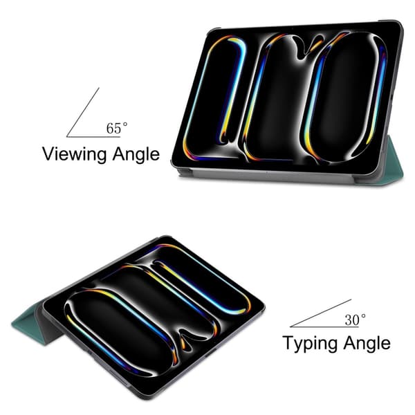 iPad Pro 11 2024 Fodral Tri-Fold Grön