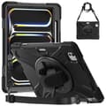 Miniatyrbild 1 av 4: iPad Pro 11 2024 Skal 360° Hybrid Shockproof Kickstand Svart