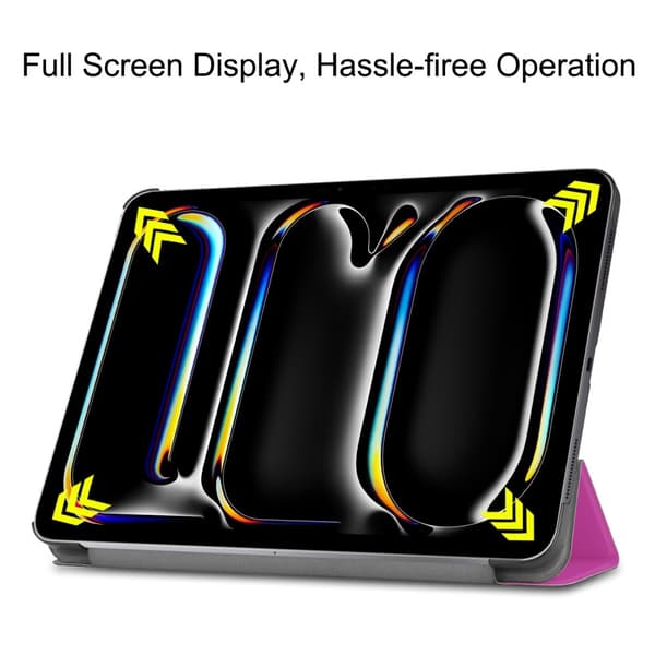 iPad Pro 11 2024 Fodral Tri-Fold Lila
