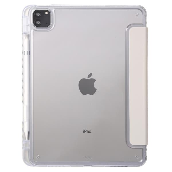 iPad Pro 11 2024 Fodral Tri-Fold Pennhållare Hybrid Grå