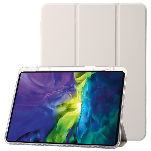 iPad Pro 11 2024 Fodral Tri-Fold Pennhållare Hybrid Grå