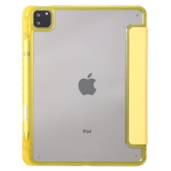 iPad Pro 11 2024 Fodral Tri-Fold Pennhållare Hybrid Gul