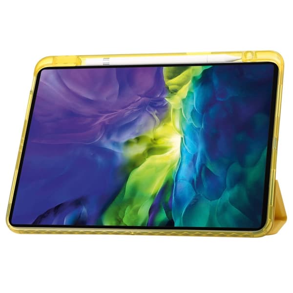 iPad Pro 11 2024 Fodral Tri-Fold Pennhållare Hybrid Gul