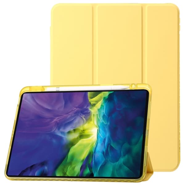 iPad Pro 11 2024 Fodral Tri-Fold Pennhållare Hybrid Gul