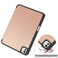 Miniatyrbild 6 av 6: iPad Pro 11 2024 Fodral Tri-Fold Pennhållare Roséguld
