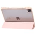 Miniatyrbild 4 av 6: iPad Pro 11 2024 Fodral Tri-Fold Pennhållare Hybrid Rosa