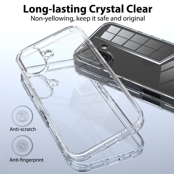 iPhone 16 Plus Skal Akryl/TPU Transparent