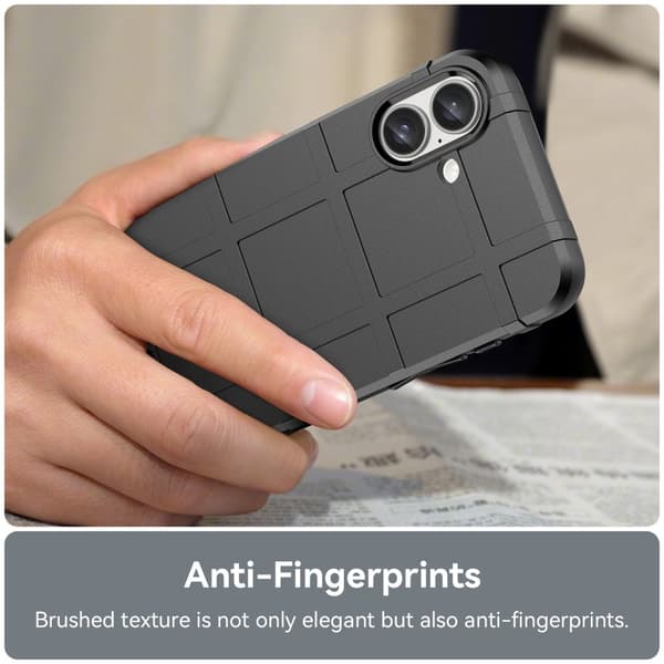 iPhone 16 Plus Skal Robust Svart
