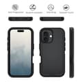 Miniatyrbild 3 av 5: iPhone 16 Plus Skal Xtreme Shockproof Hybrid Svart