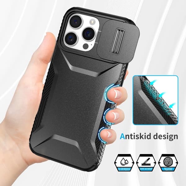 iPhone 16 Pro Max Skal CamShield Hybrid Svart