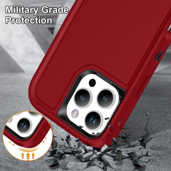 iPhone 16 Pro Max Skal Xtreme Shockproof Hybrid Röd