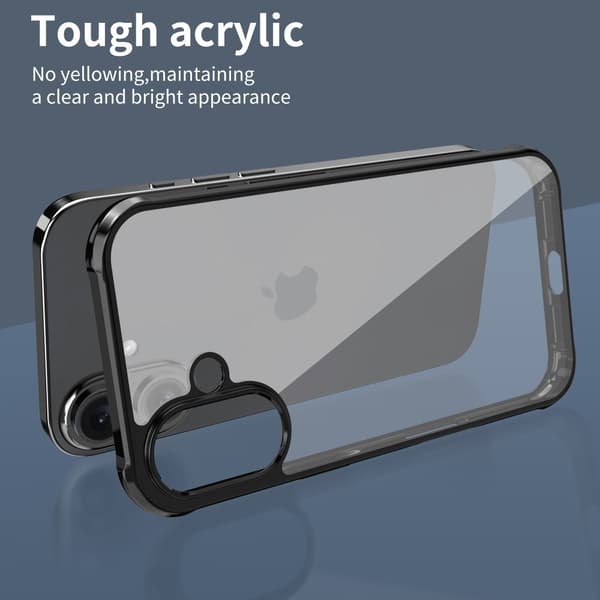 LEEU DESIGN iPhone 16 Plus Skal Airbag Hybrid Svart