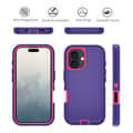 Miniatyrbild 3 av 6: iPhone 16 Skal Extreme Shockproof Hybrid Lila