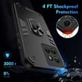 Miniatyrbild 4 av 6: Motorola Edge 50 Skal Hybrid Armor Ring Svart