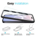 Miniatyrbild 6 av 6: NORTHJO iPhone 16 Plus Skärmskydd Härdat Glas 2-PACK inkl. Ram