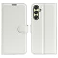 Miniatyrbild 1 av 6: Samsung Galaxy A16 Fodral Litchi Läder Vit