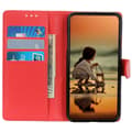 Miniatyrbild 2 av 6: Samsung Galaxy S24 FE Fodral Litchi Läder Röd