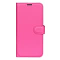 Miniatyrbild 5 av 6: Samsung Galaxy S24 FE Fodral Litchi Läder Textur Rosa
