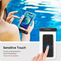 Miniatyrbild 4 av 6: Spigen 2-PACK Universal Vattentät Påse / Mobilväska Transparent