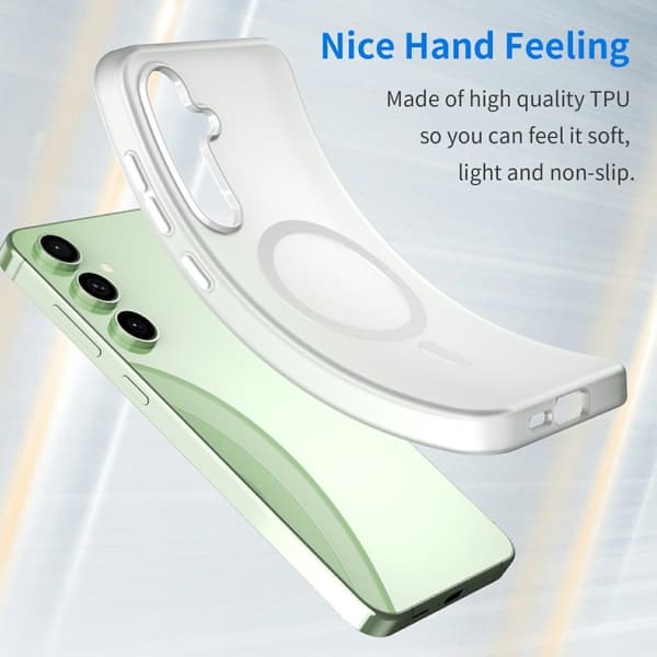 Samsung Galaxy S24 FE Skal MagSafe Slim Matt Vit