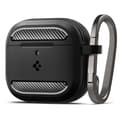 Miniatyrbild 1 av 6: Spigen AirPods 4 Skal Rugged Armor Matt Svart
