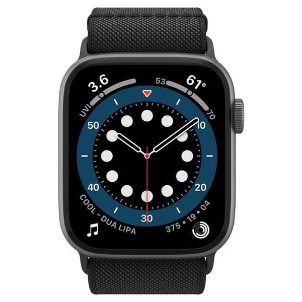 Spigen Apple Watch 42/44/45/46/49 mm Armband Fit Lite Svart