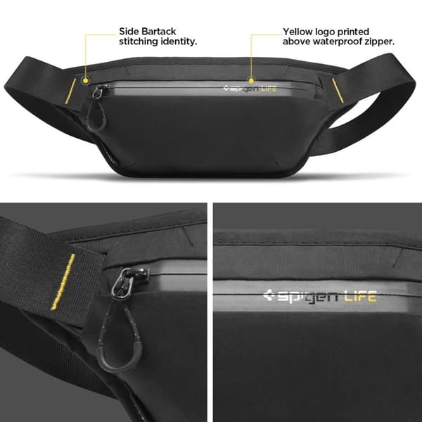 Spigen Vattenavvisande Midjeväska RFID Svart