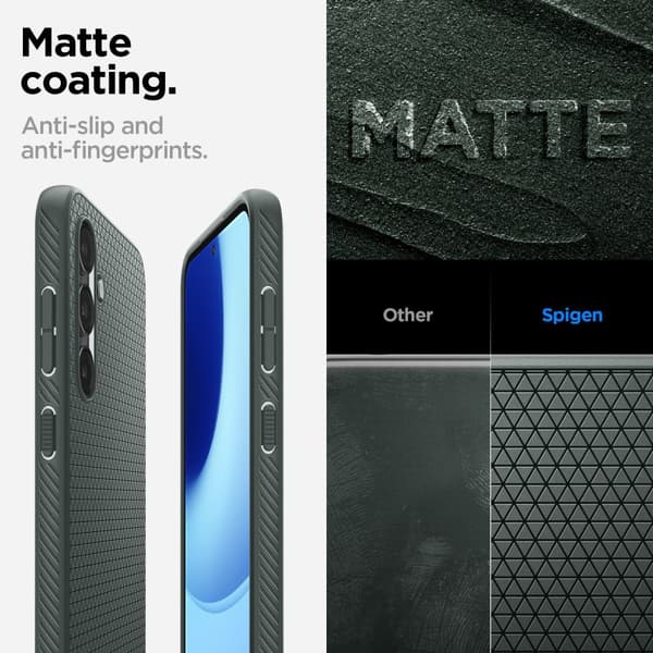 Spigen Samsung Galaxy S23 FE Skal Liquid Air Abyss Green