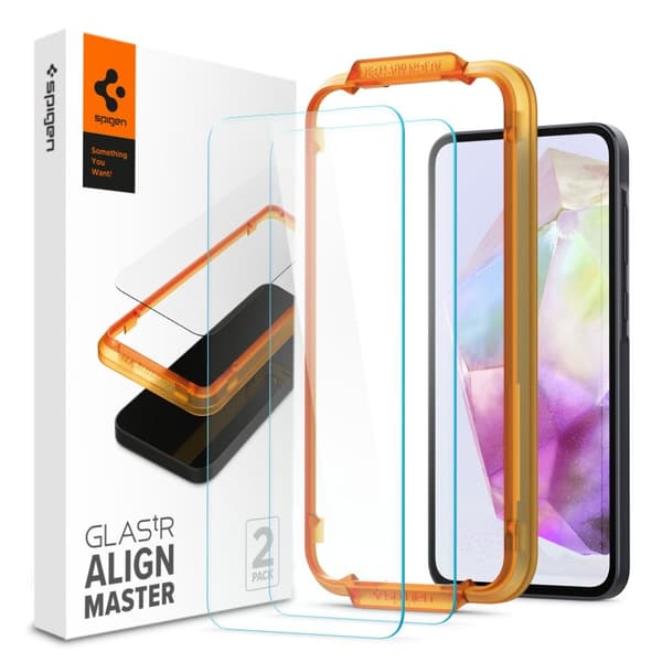 Spigen Samsung Galaxy A35 5G 2-PACK Skärmskydd ALM GLAS.tR