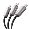 Miniatyrbild 4 av 6: Tech-Protect 1 m 3.5A 3in1 USB-C/Lightning/Micro Kabel UltraBoost