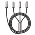 Miniatyrbild 1 av 6: Tech-Protect 1 m 3.5A 3in1 USB-C/Lightning/Micro Kabel UltraBoost