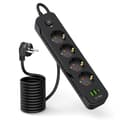 Miniatyrbild 2 av 6: Tech-Protect 2 m Förgreningsdosa Med USB-C/USB-A Svart