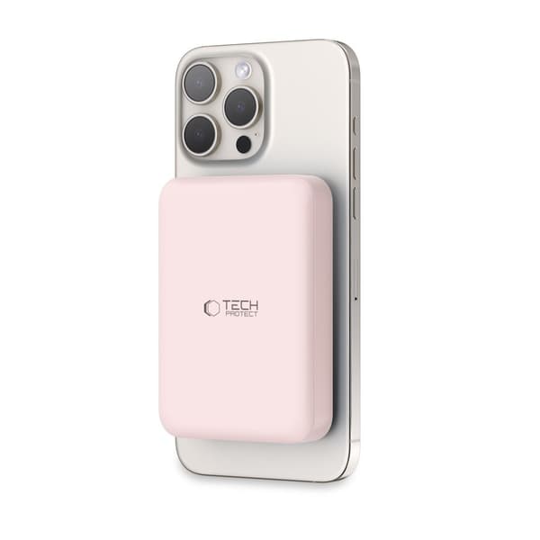 Tech-Protect 10000 mAh MagSafe Powerbank LifeMag Rosa