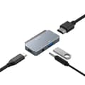 Miniatyrbild 4 av 6: Tech-Protect 4in1 USB-C Hub USB-A/HDMI/AUX/USB-C Grå