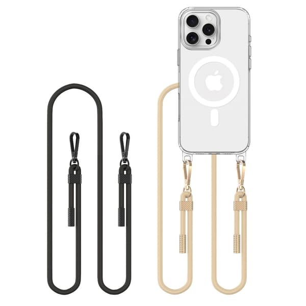 Tech-Protect iPhone 16 Pro Max Skal FlexAir Chain Svart/Taupe