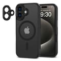Miniatyrbild 2 av 5: Tech-Protect iPhone 16 Skal MagSafe MagCam Matt Svart