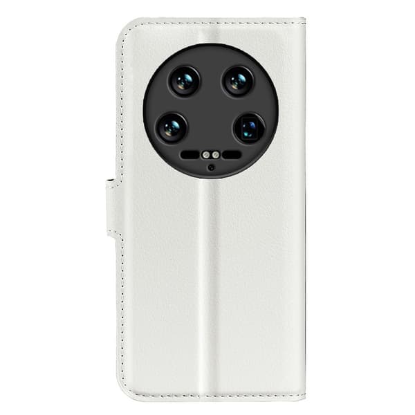 Xiaomi 14 Ultra Fodral Litchi Läder Vit