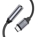 Miniatyrbild 2 av 4: Tech-Protect USB-C - 3.5 mm AUX Hona Adapter UltraBoost Svart