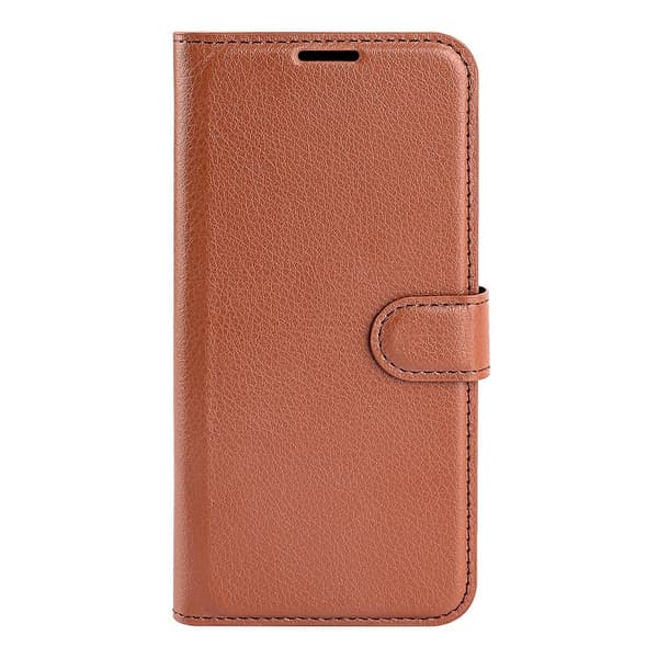 Xiaomi Redmi 14C Fodral Litchi Läder Brun