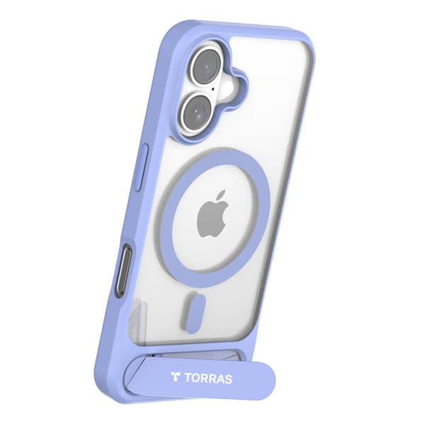 Torras Pstand Series -kotelo iPhone 16:lle (sininen)
