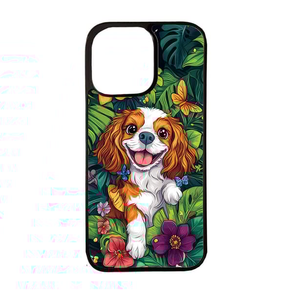Barn Søt Tegneserie Cavalier King Charles Spaniel Hund iPhone 12 Pro Max Mobiltelefon Deksel