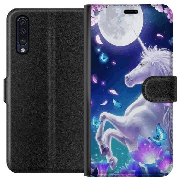 Samsung Galaxy A50 Tegnebogsetui Enhjørning