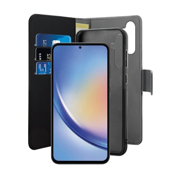 Samsung Galaxy A35 wallet, detachable, black