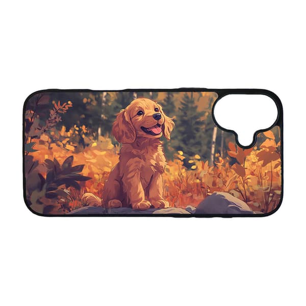 Børn Sød Tegneserie Cocker Spaniel Hund iPhone 16 Plus Mobiltelefon Dække