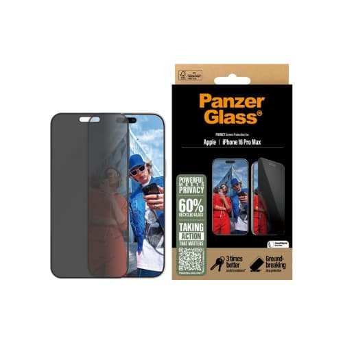 PanzerGlass - skärmskydd för mobiltelefon - ultrabred passning