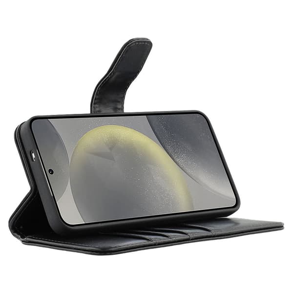 Nordic Covers Samsung Galaxy S25 Plus Fodral Essential Leather Raven Black