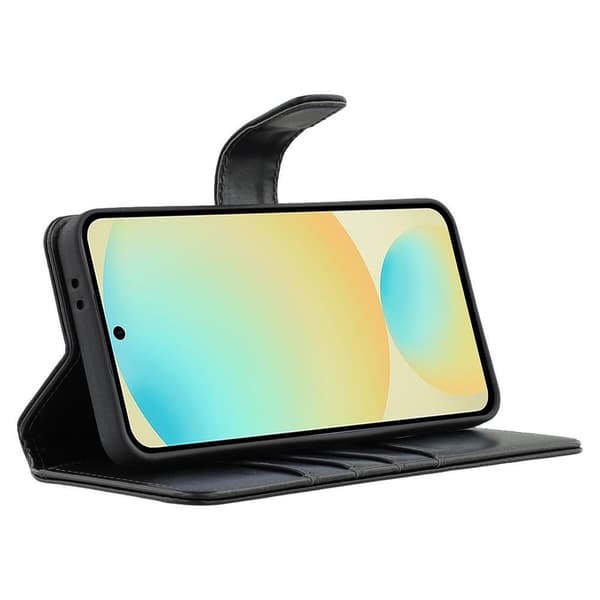 Nordic Covers Samsung Galaxy S24 FE Kotelo Essential Leather Raven Black