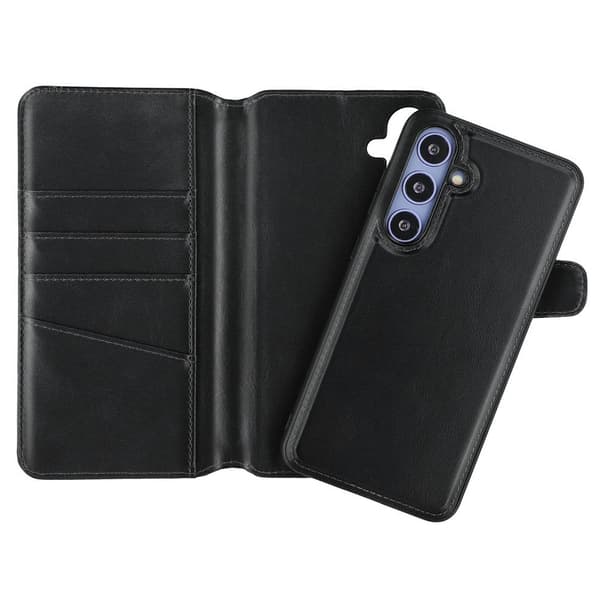 Nordic Covers Samsung Galaxy S24 FE Kotelo MagLeather Raven Black