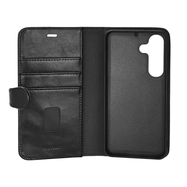 Buffalo Samsung Galaxy S25 Kotelo 2-in-1 Detachable Wallet Musta