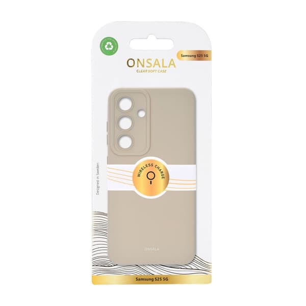 Onsala Samsung Galaxy S25 Kuori Silikoni kosketus Betoni
